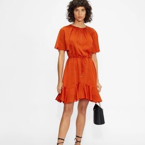 Ted Baker London Eilsee Dress Size 2 TB (US Size 6). Excellent condition, orange